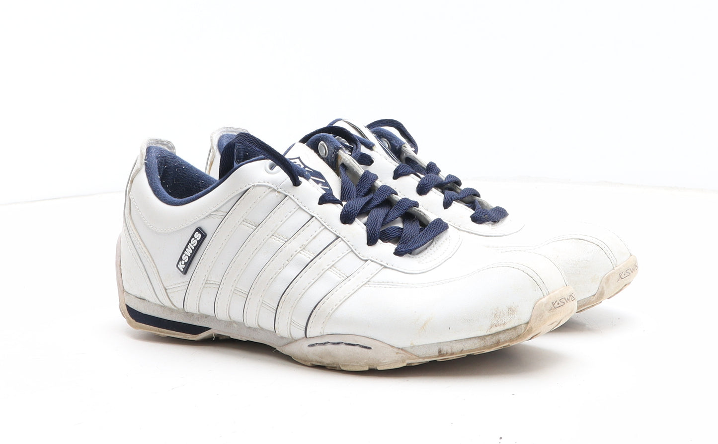 K-Swiss Womens White Leather Trainer UK