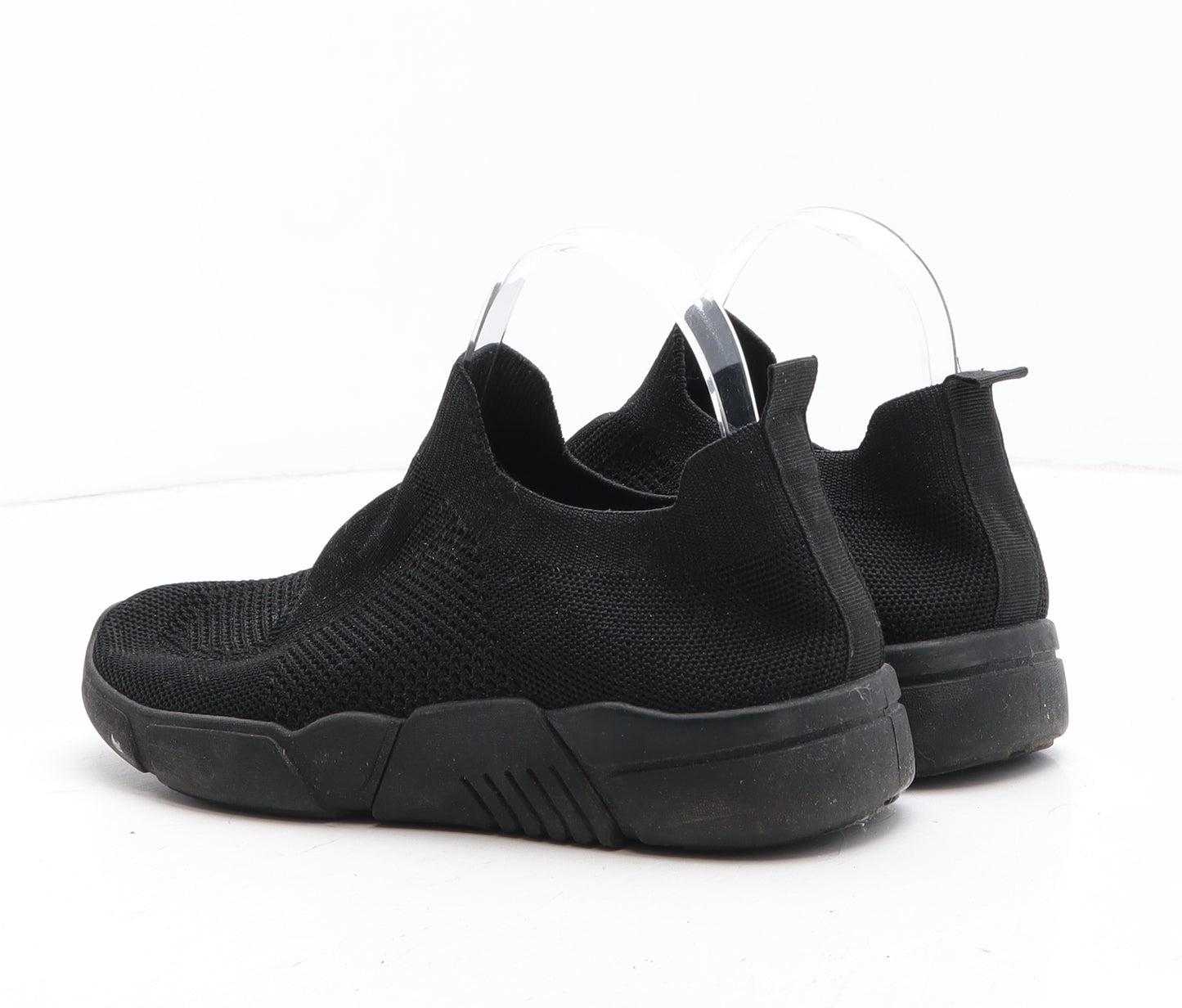 Preworn Womens Black Fabric Trainer UK