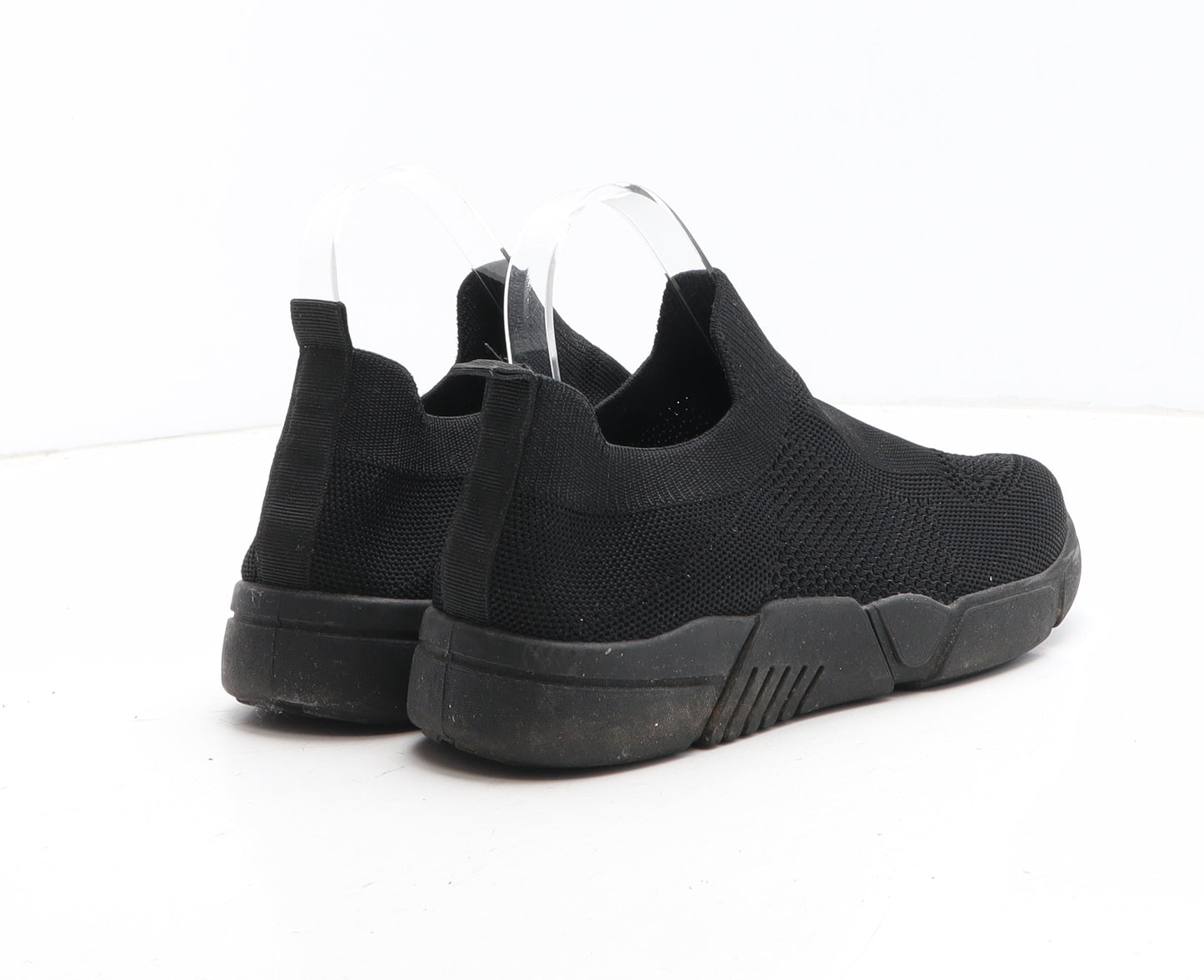 Preworn Womens Black Fabric Trainer UK