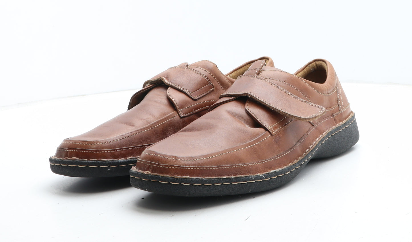 Marks and Spencer Mens Brown Synthetic Slip On Casual UK 10.5