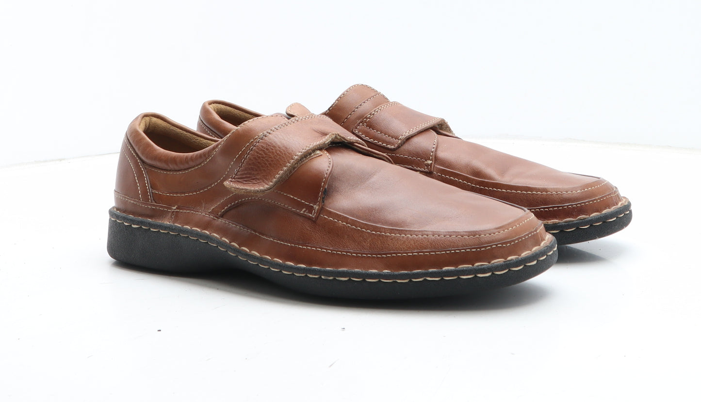 Marks and Spencer Mens Brown Synthetic Slip On Casual UK 10.5