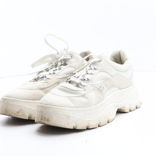 H&M Womens Beige Synthetic Trainer UK