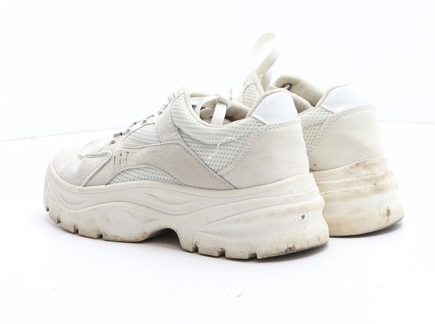 H&M Womens Beige Synthetic Trainer UK