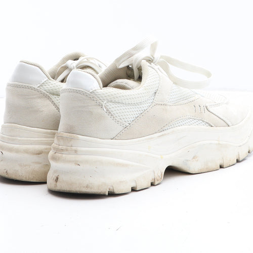 H&M Womens Beige Synthetic Trainer UK