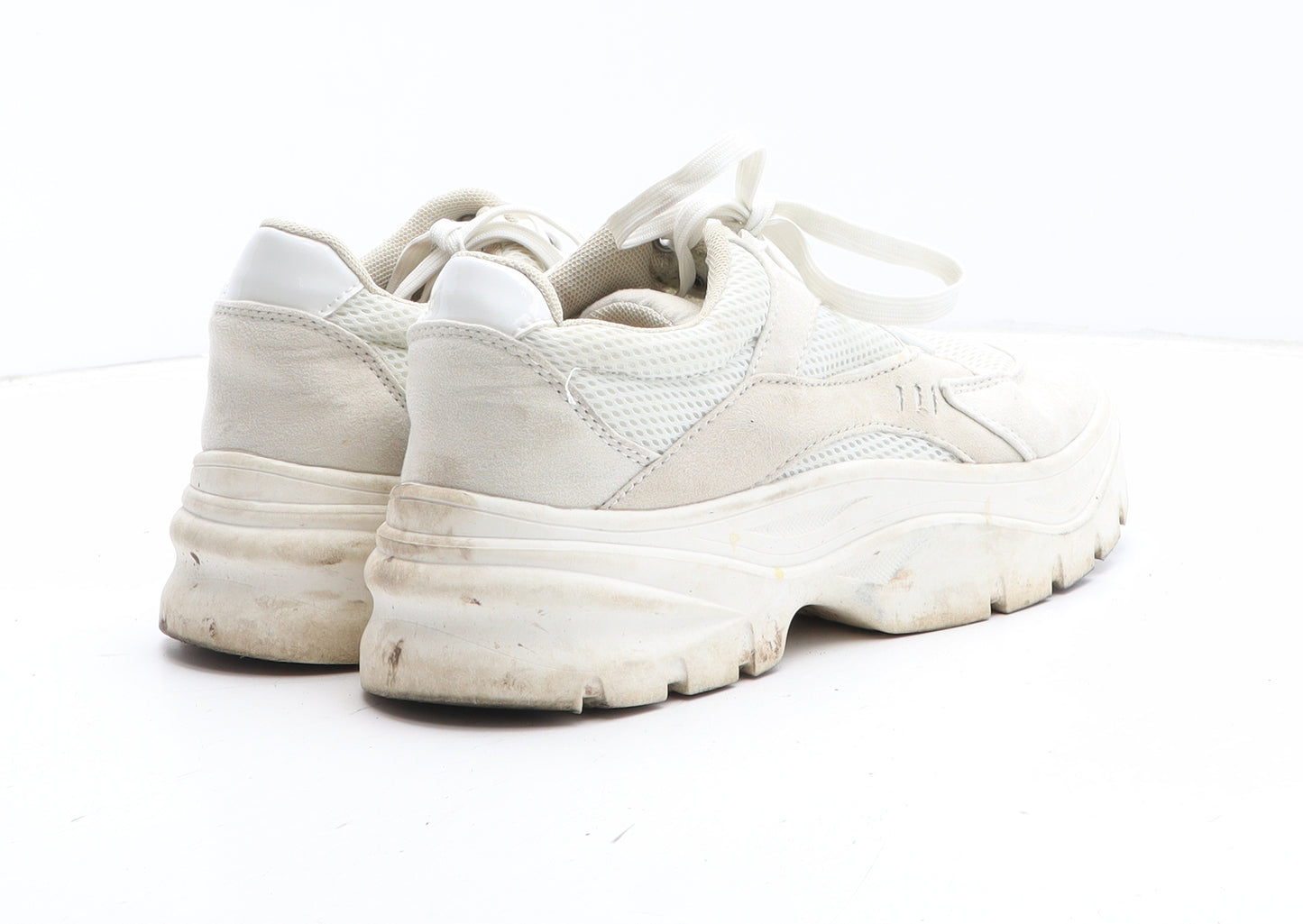 H&M Womens Beige Synthetic Trainer UK