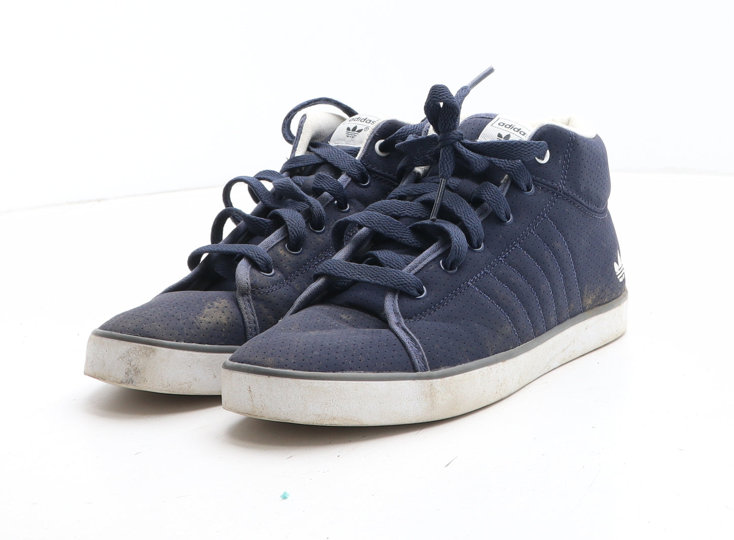 adidas Boys Blue Synthetic Trainer UK 4