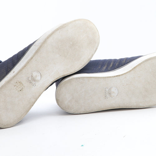 adidas Boys Blue Synthetic Trainer UK 4