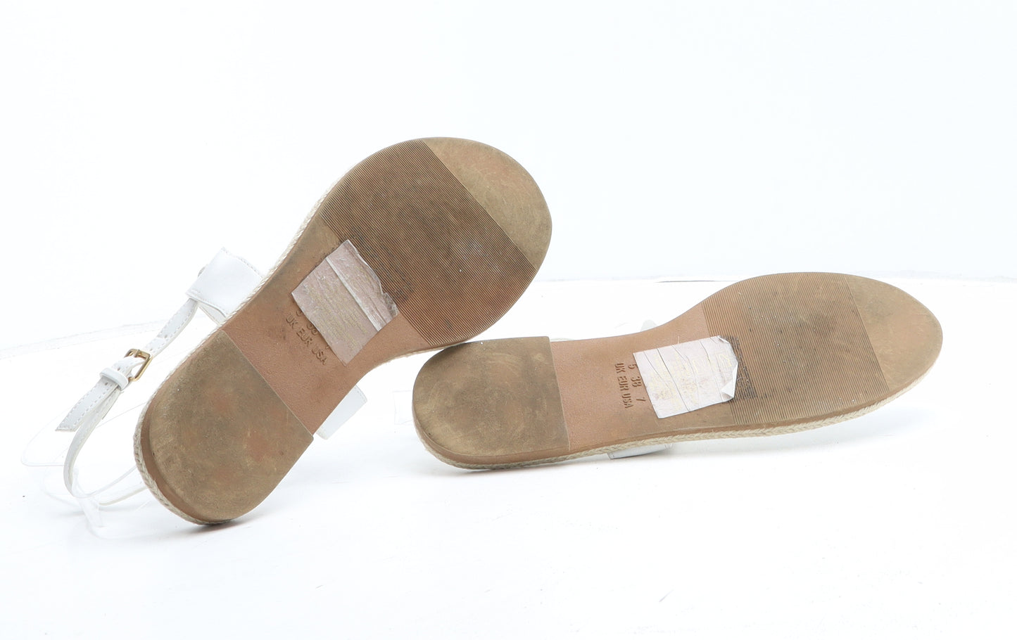 Primark Womens White Synthetic Thong Sandal UK