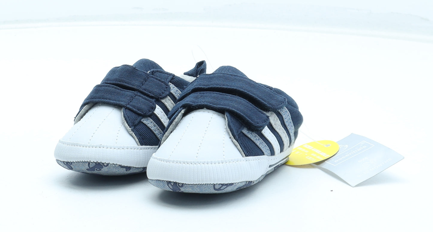 Primark Boys Blue Polyester Sneaker Trainer UK 6-12 Months