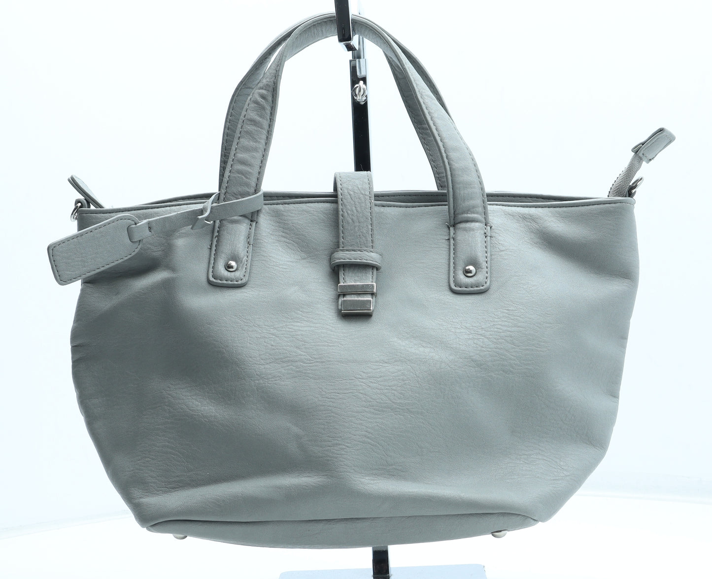 NEXT Womens Grey Polyurethane Top Handle Bag Size Medium