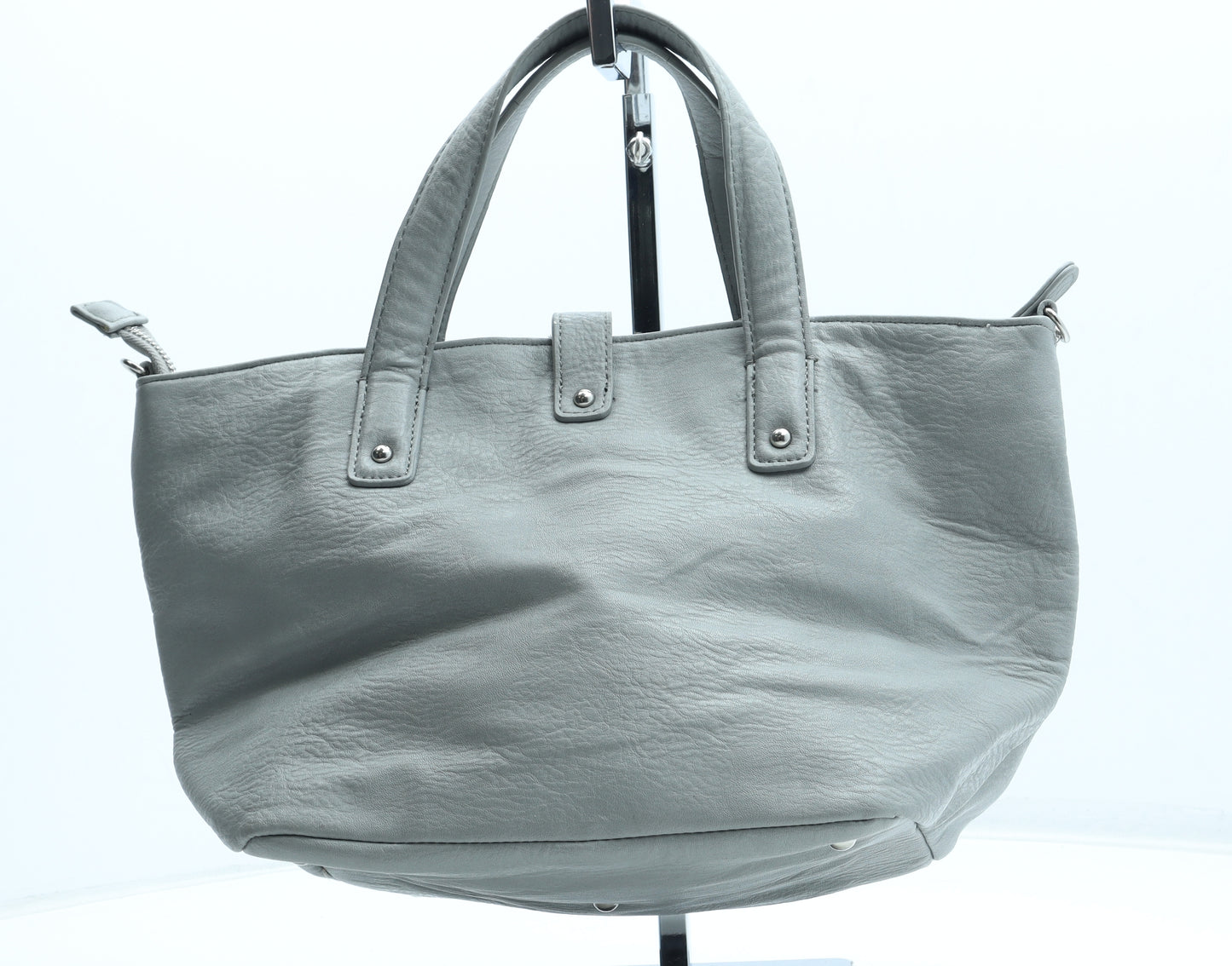 NEXT Womens Grey Polyurethane Top Handle Bag Size Medium