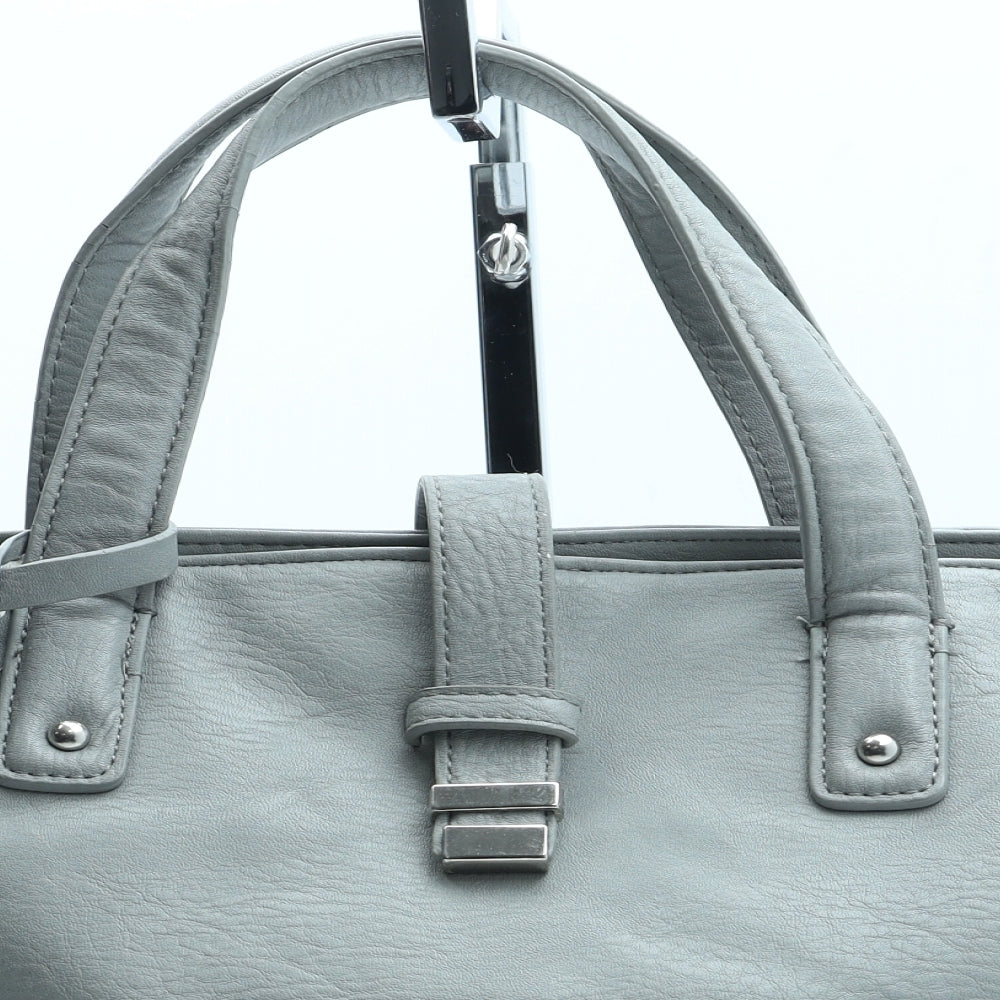 NEXT Womens Grey Polyurethane Top Handle Bag Size Medium