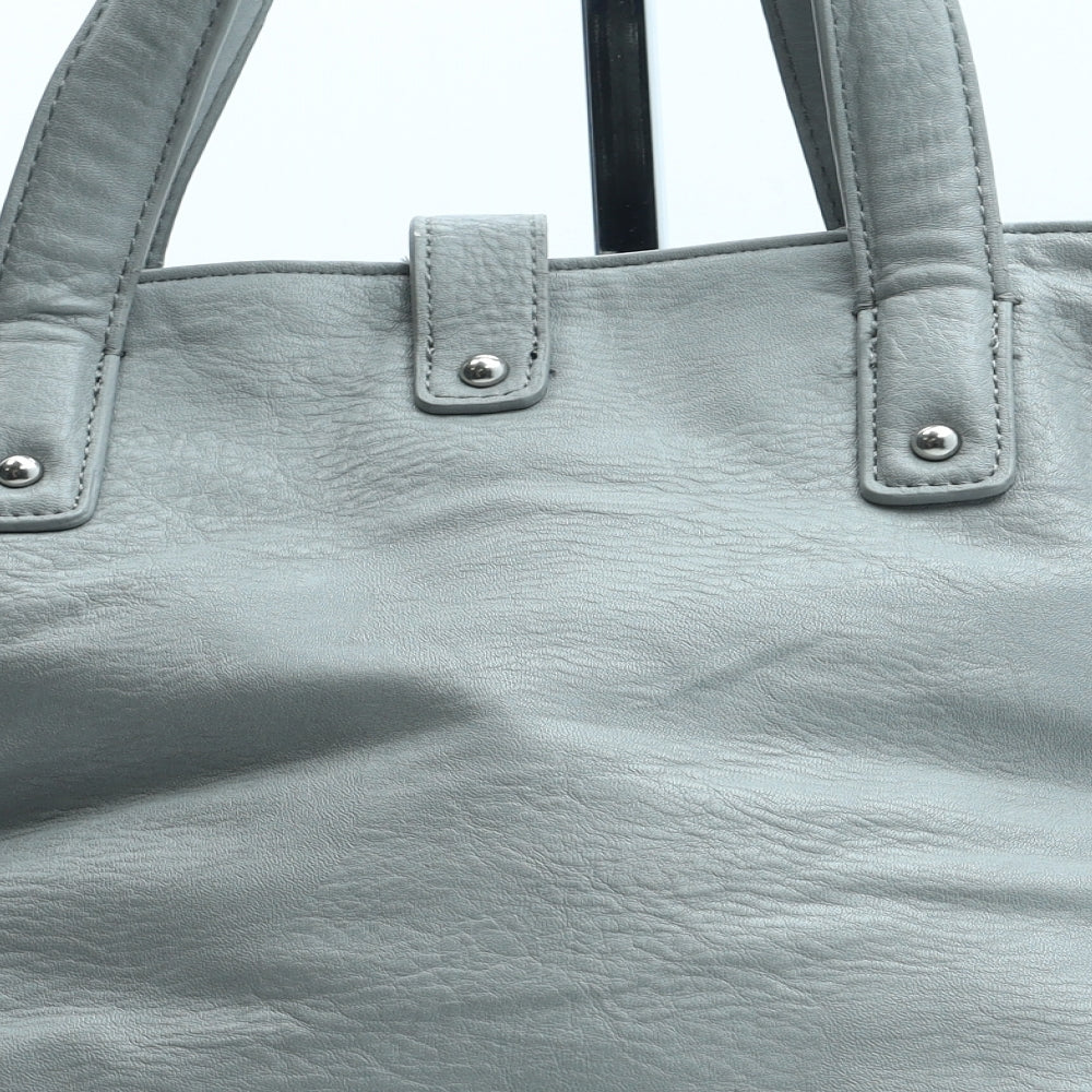 NEXT Womens Grey Polyurethane Top Handle Bag Size Medium