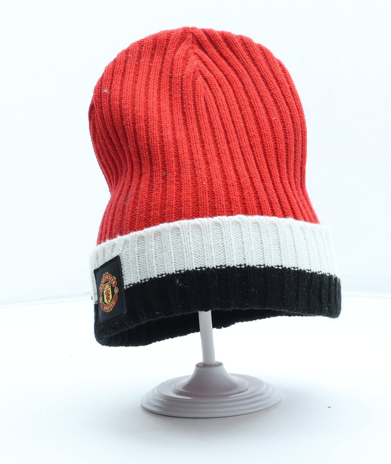 Manchester United FC Mens Red Acrylic Beanie One Size