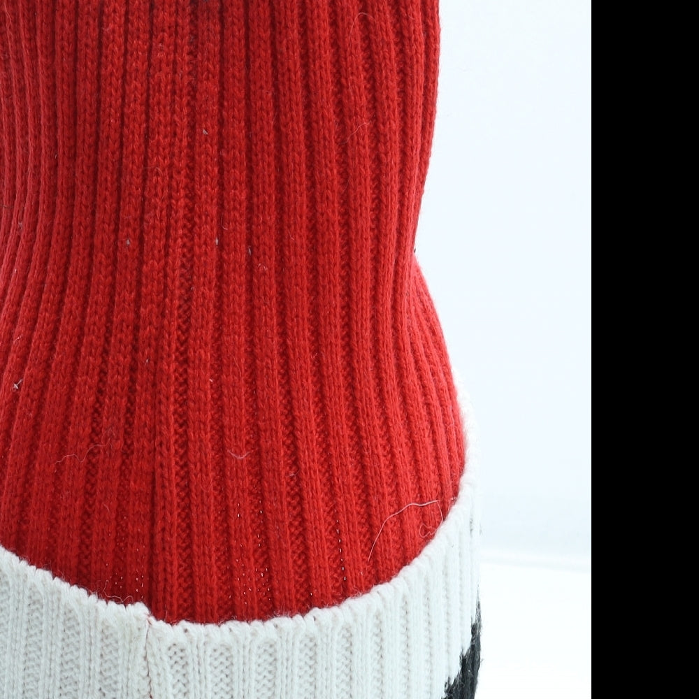 Manchester United FC Mens Red Acrylic Beanie One Size