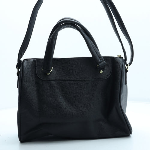 Nathalie Andersen Womens Black Polyurethane Crossbody Size Medium