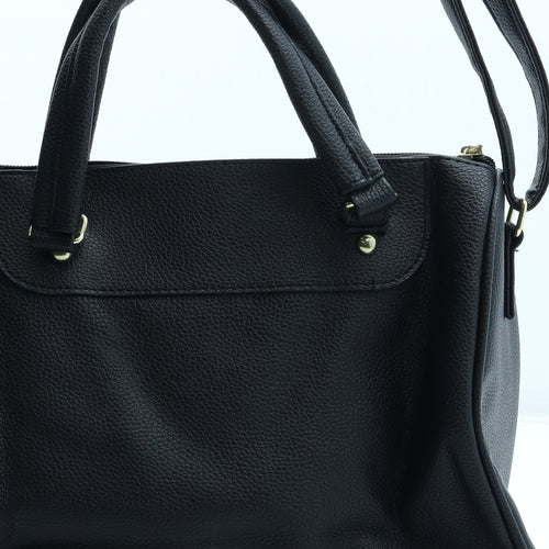 Nathalie Andersen Womens Black Polyurethane Crossbody Size Medium