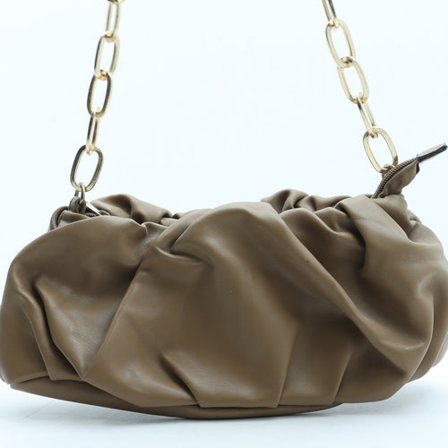 Primark Womens Beige Polyurethane Shoulder Bag Size Small