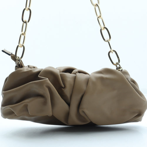 Primark Womens Beige Polyurethane Shoulder Bag Size Small
