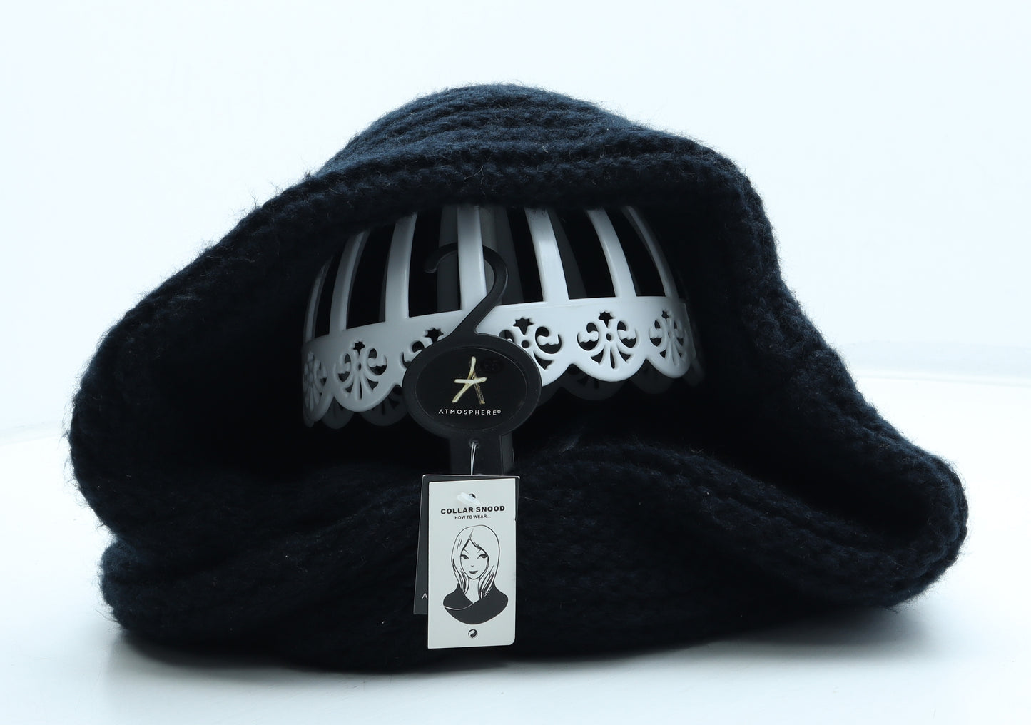 Atmosphere Womens Black Acrylic Beanie One Size
