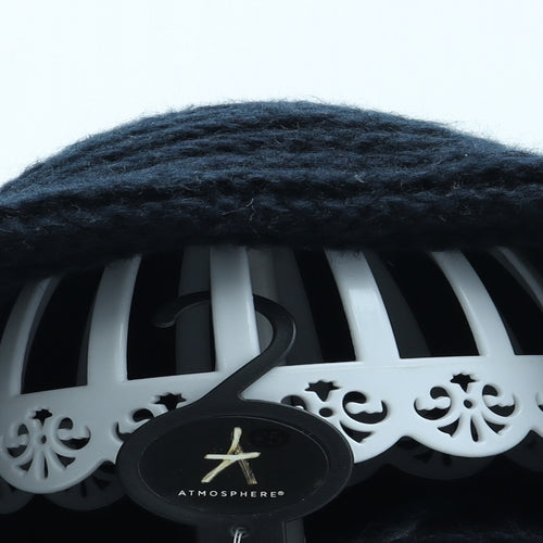 Atmosphere Womens Black Acrylic Beanie One Size