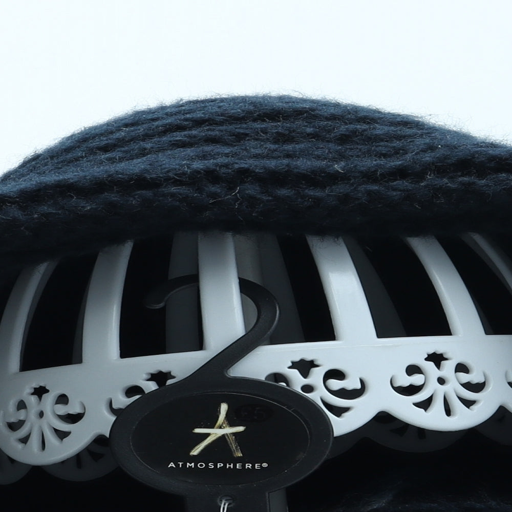 Atmosphere Womens Black Acrylic Beanie One Size