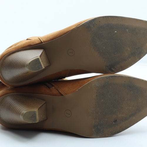 George Womens Orange Polyurethane Bootie Boot UK