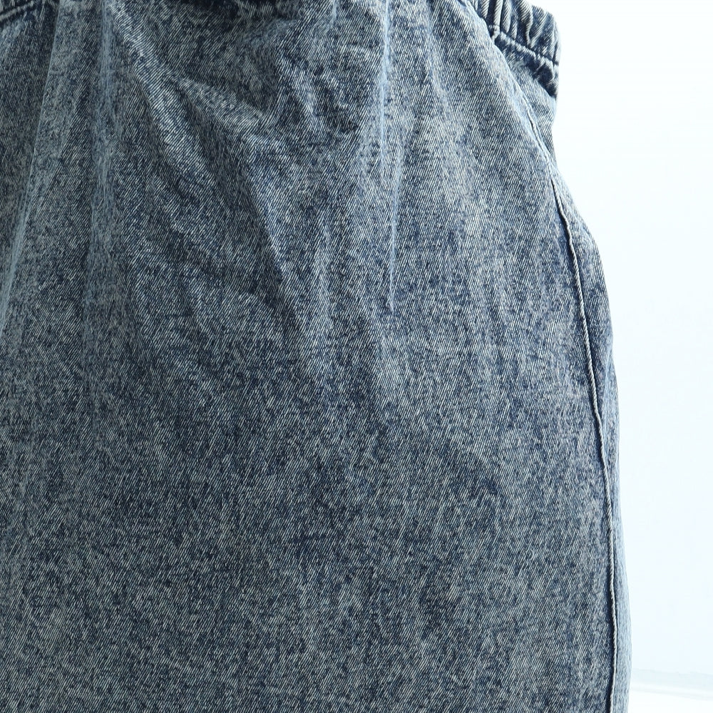 Preworn Womens Blue Cotton Tote Size Large