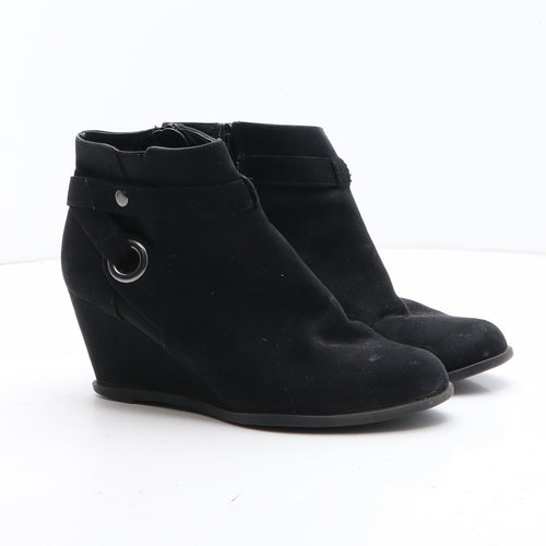 New Look Girls Black Synthetic Bootie Boot UK 4