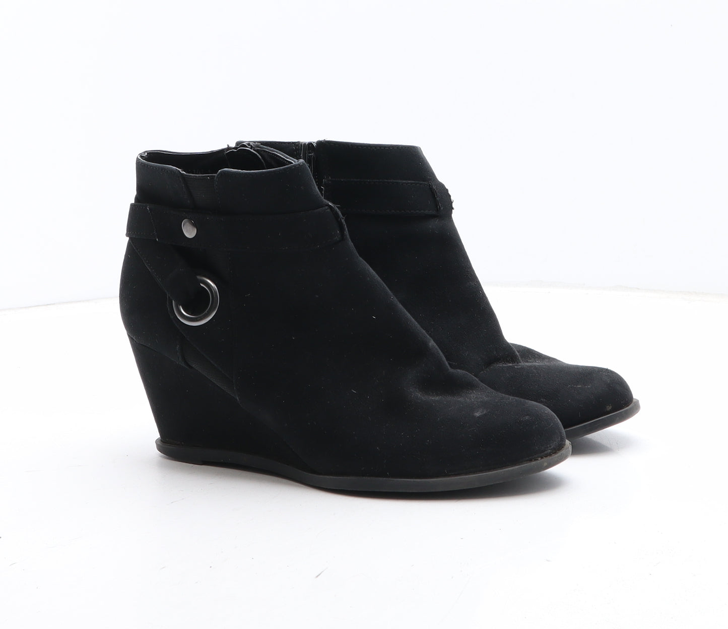 New Look Girls Black Synthetic Bootie Boot UK 4