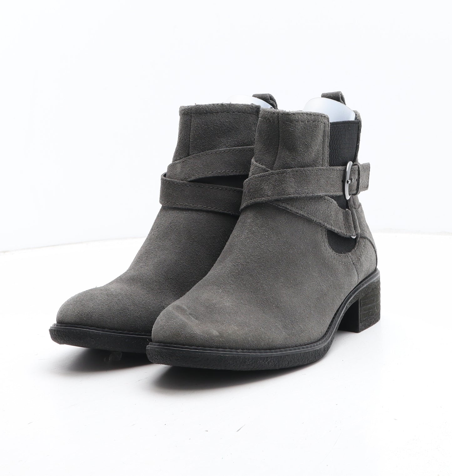 Marks and Spencer Womens Grey Leather Chelsea Boot UK