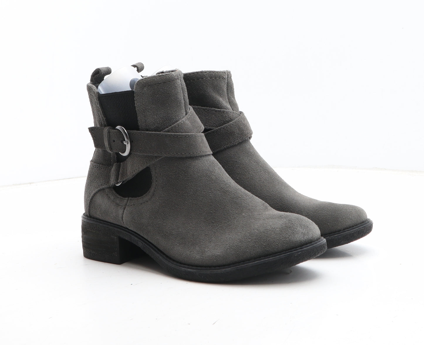 Marks and Spencer Womens Grey Leather Chelsea Boot UK