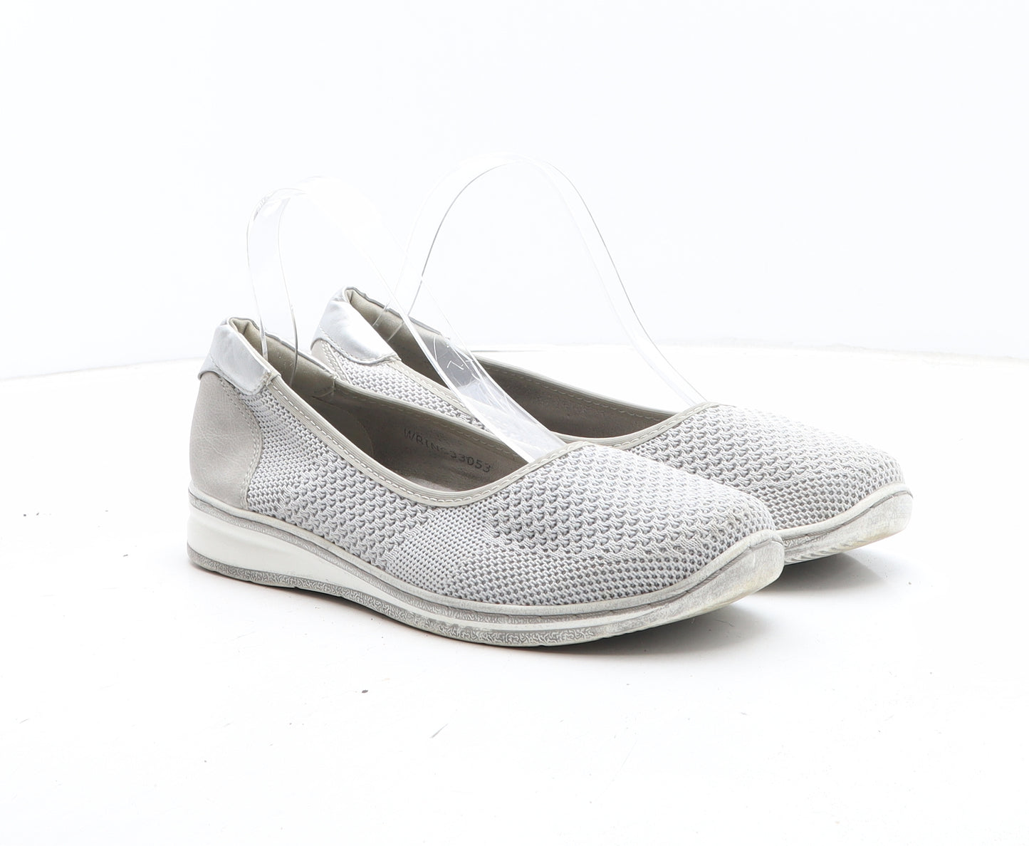 Pavers Womens Grey Synthetic Trainer Casual UK