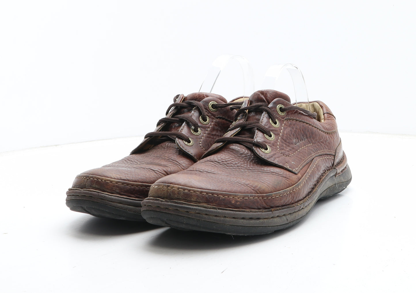 Clarks Mens Brown Leather Boat Shoe Casual UK 9.5