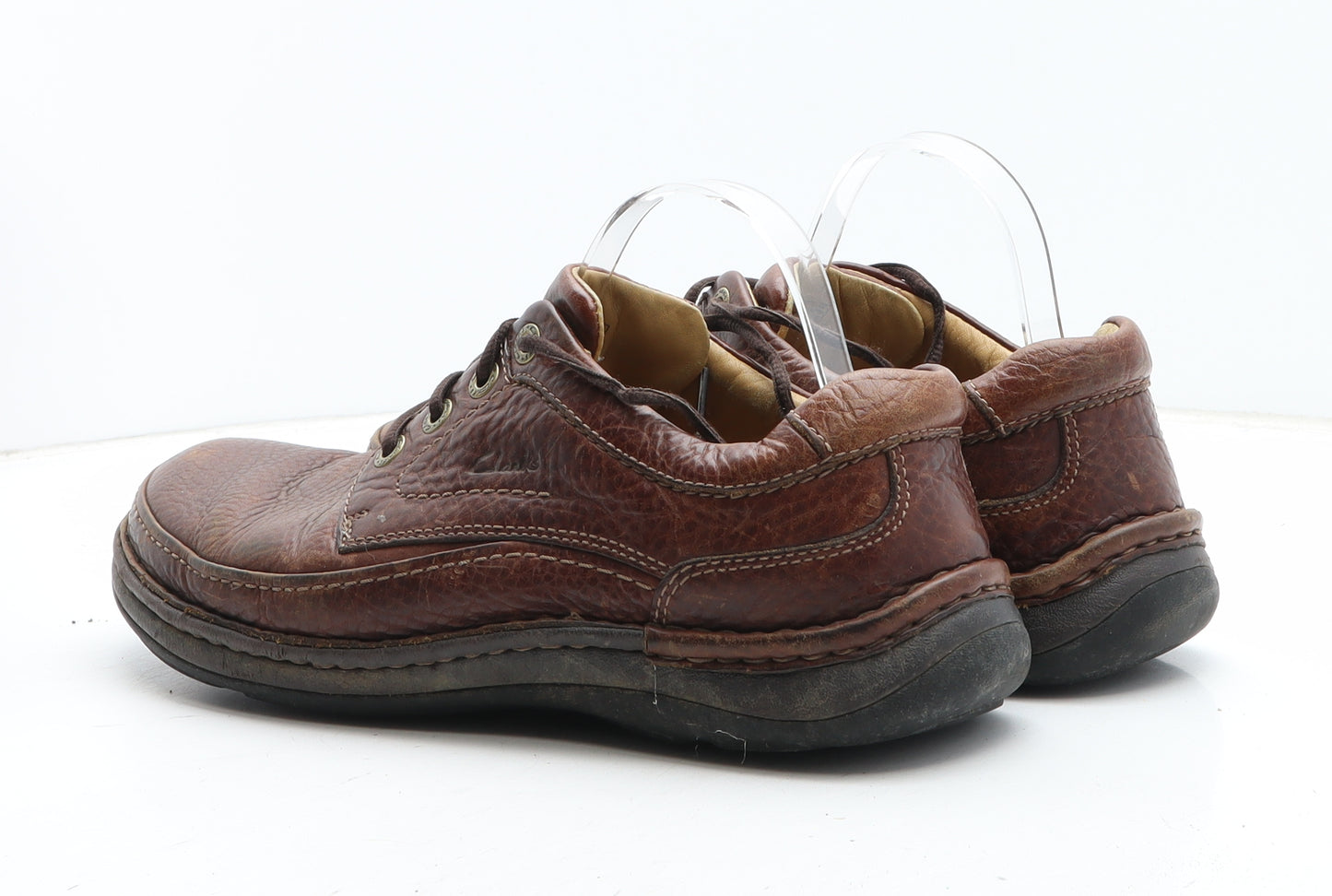 Clarks Mens Brown Leather Boat Shoe Casual UK 9.5