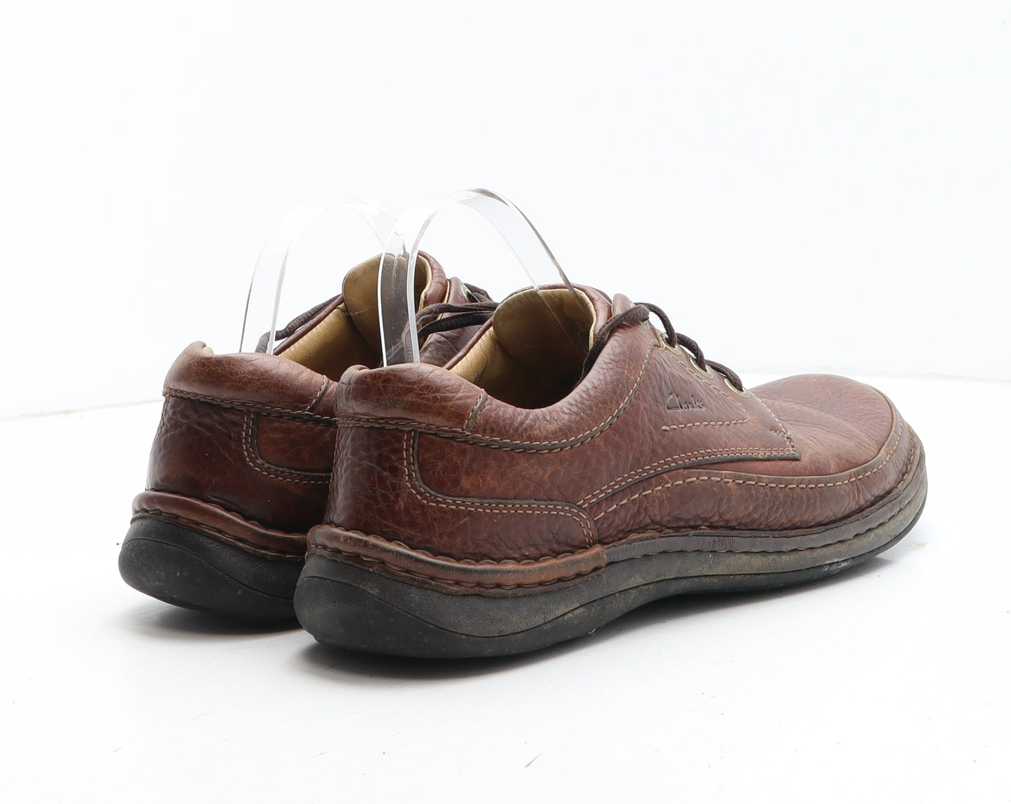 Clarks Mens Brown Leather Boat Shoe Casual UK 9.5