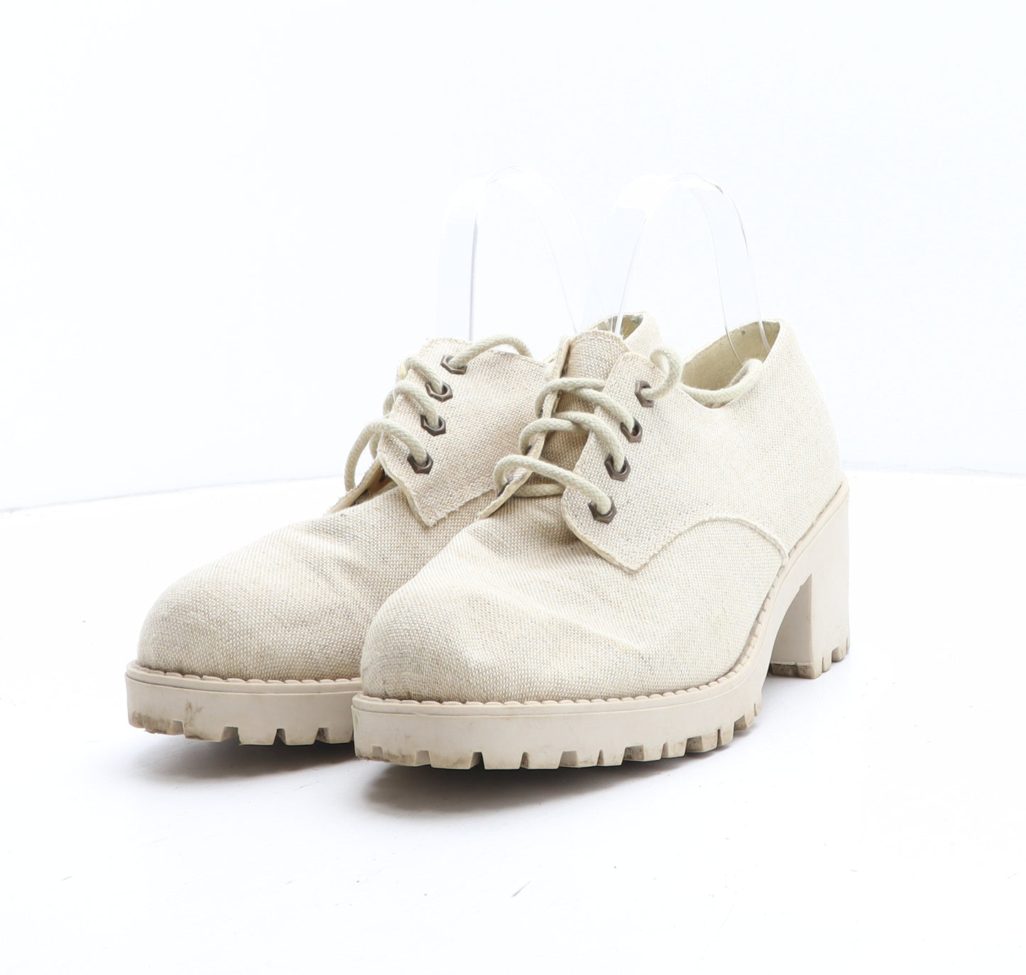 Nikita Womens Beige Fabric Oxford Casual UK