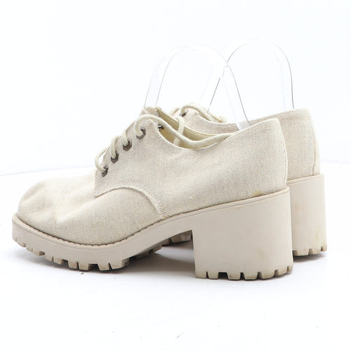 Nikita Womens Beige Fabric Oxford Casual UK