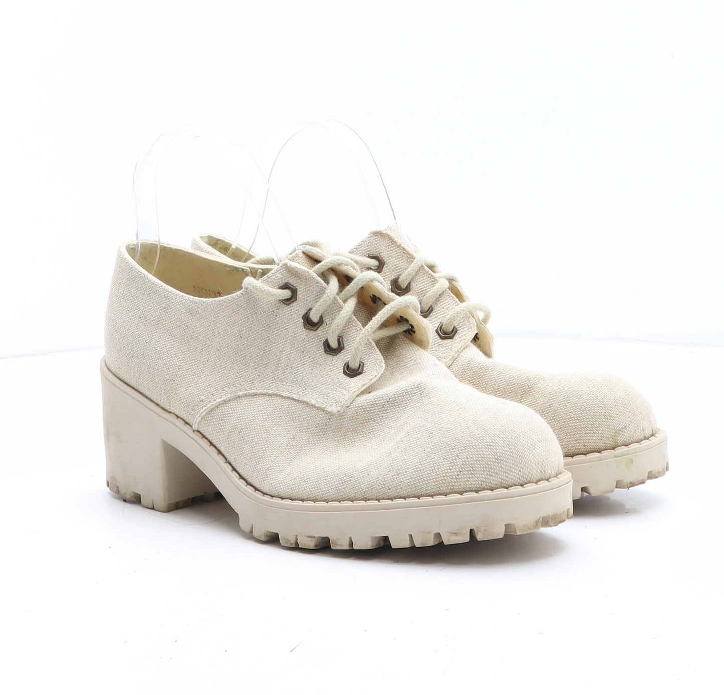 Nikita Womens Beige Fabric Oxford Casual UK