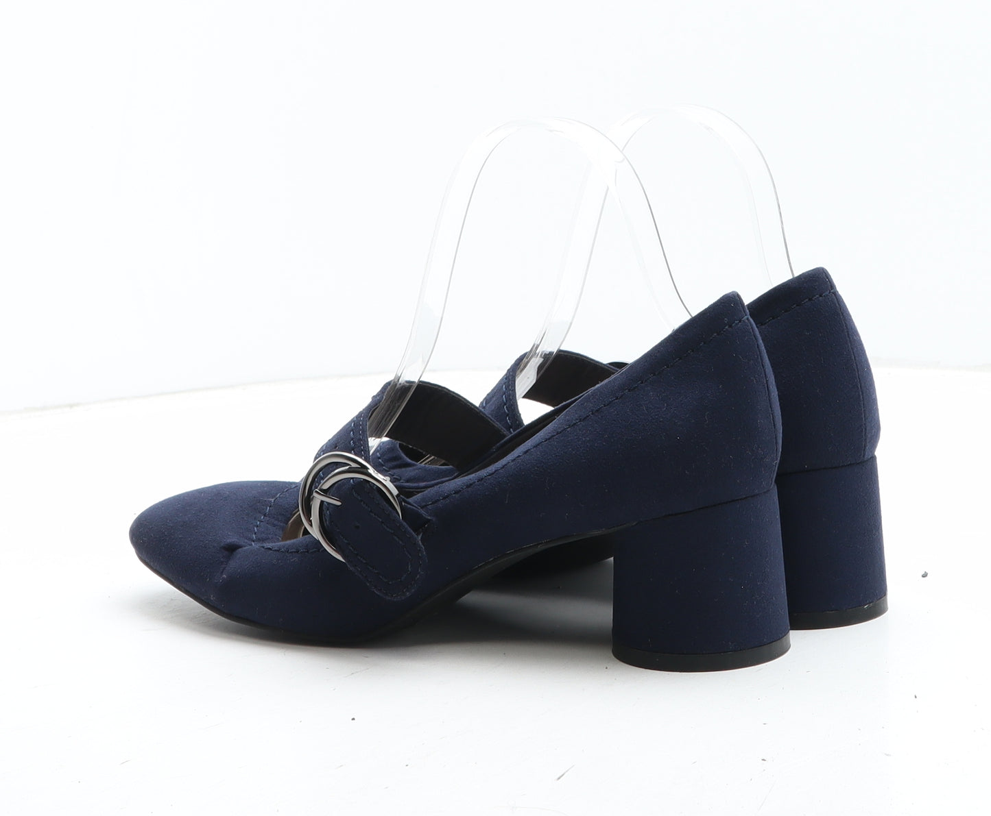 Principles Womens Blue Synthetic Court Heel UK - Mary Jane Style