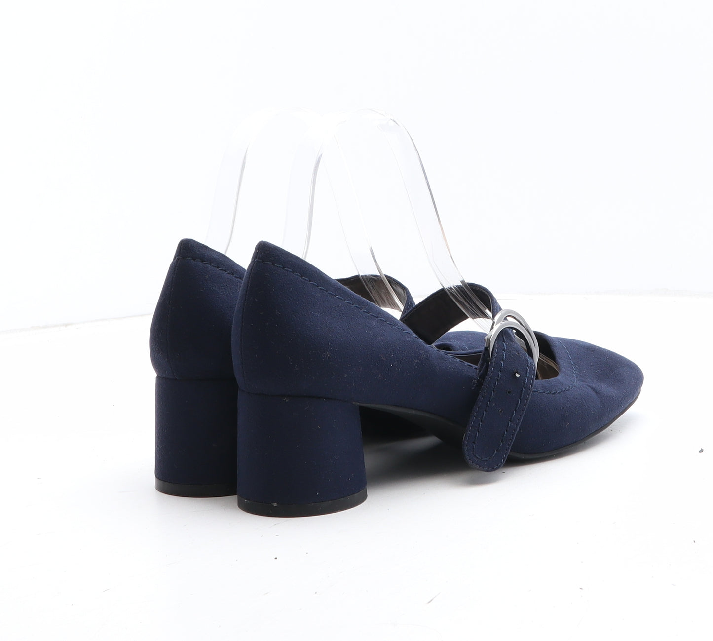 Principles Womens Blue Synthetic Court Heel UK - Mary Jane Style
