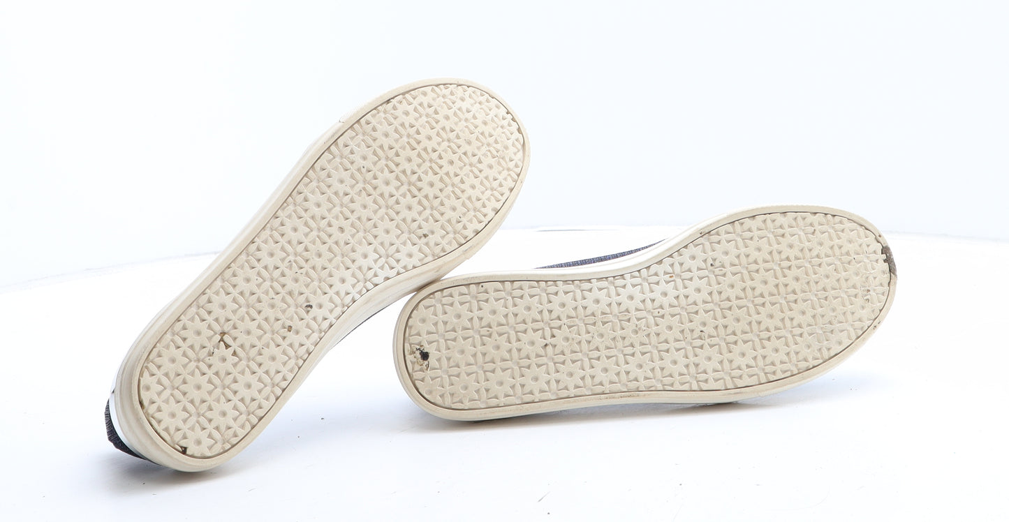 F&F Womens Blue Synthetic Trainer Casual UK