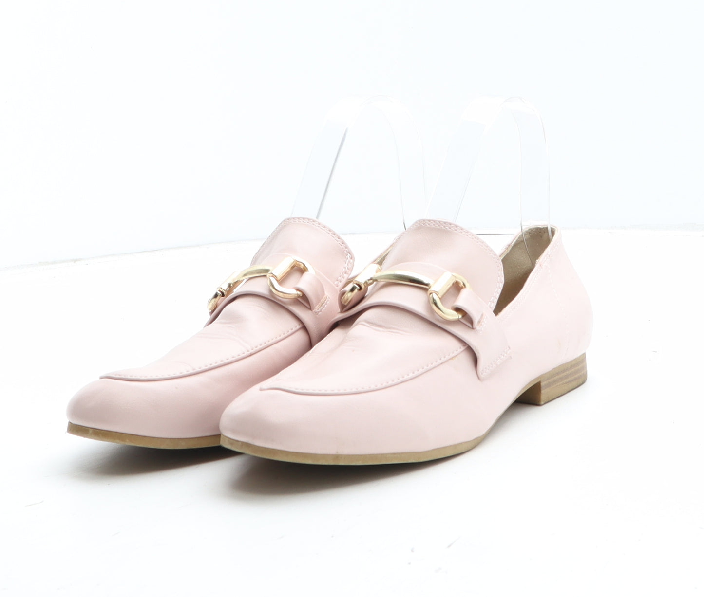 New Look Womens Pink Polyurethane Slip On Casual UK