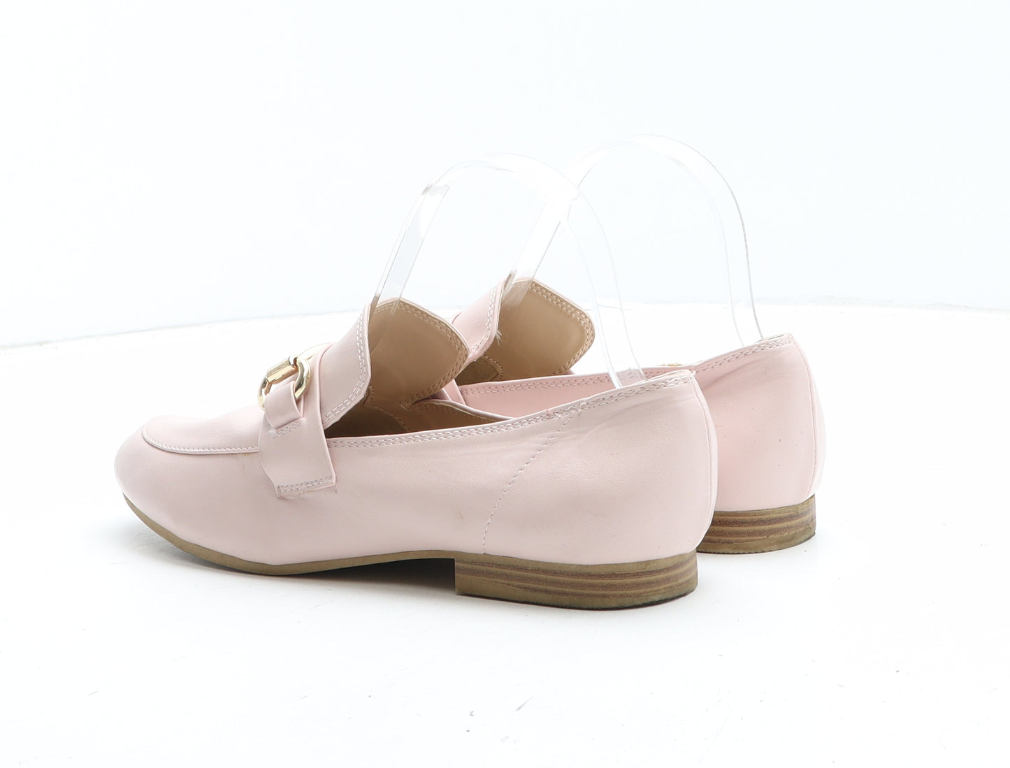 New Look Womens Pink Polyurethane Slip On Casual UK