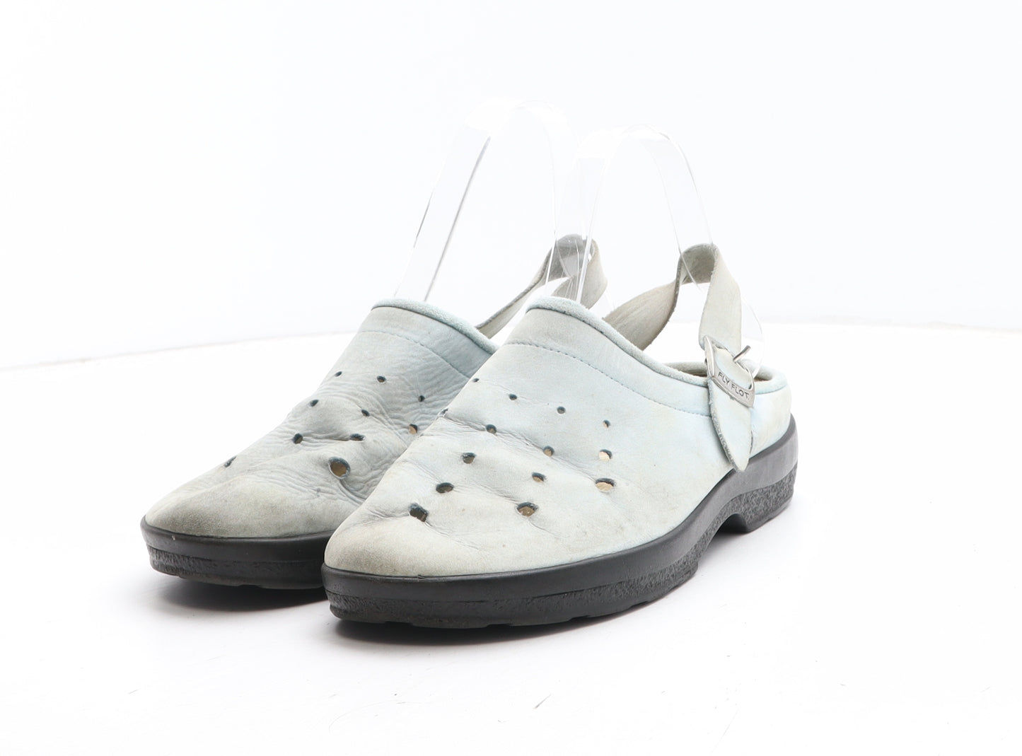 Fly Flot Womens Blue Synthetic Slip On Casual UK