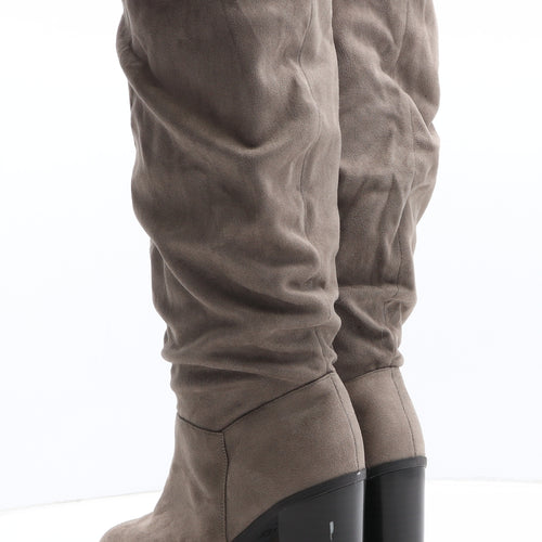 New Look Womens Brown Synthetic Bootie Boot UK