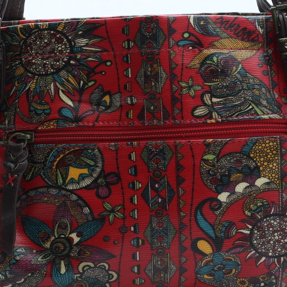 Sakroots Womens Multicoloured Geometric Polyurethane Shoulder Bag Size Medium