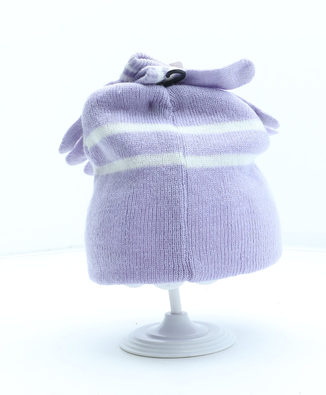 Up and Ready Girls Purple Acrylic Beanie One Size - Matching Gloves