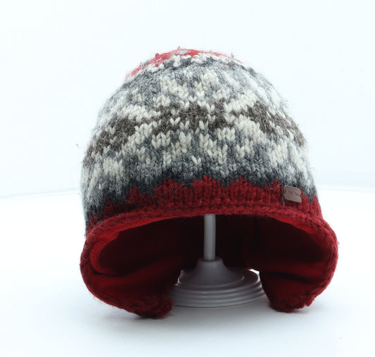 Fat Face Mens Multicoloured Fair Isle Acrylic Beanie One Size