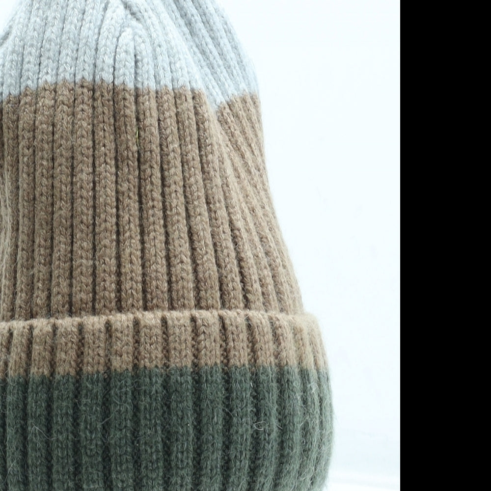 George Boys Multicoloured Colourblock Acrylic Beanie Size S - Size 4-8 years